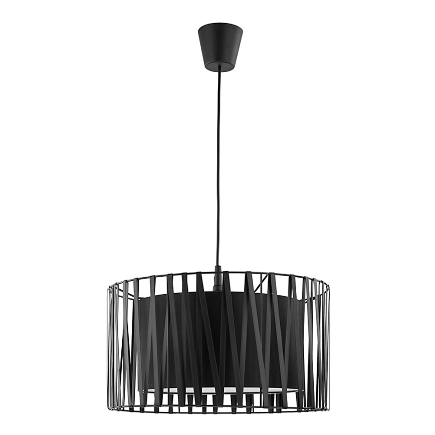 Chandelier on a string HARMONY BLACK 1xE27/60W/230V