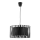 Chandelier on a string HARMONY BLACK 1xE27/60W/230V