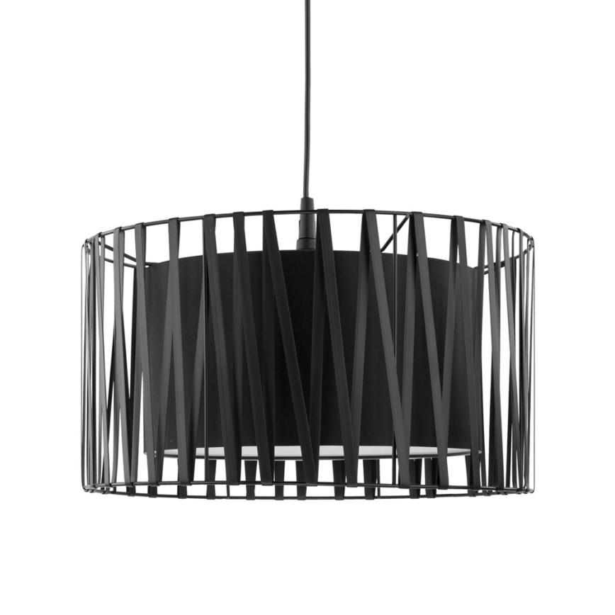 Chandelier on a string HARMONY BLACK 1xE27/60W/230V