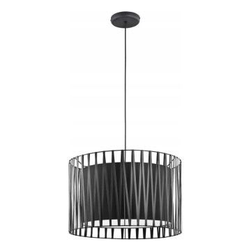 Chandelier on a string HARMONY BLACK 3xE27/60W/230V