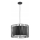 Chandelier on a string HARMONY BLACK 3xE27/60W/230V