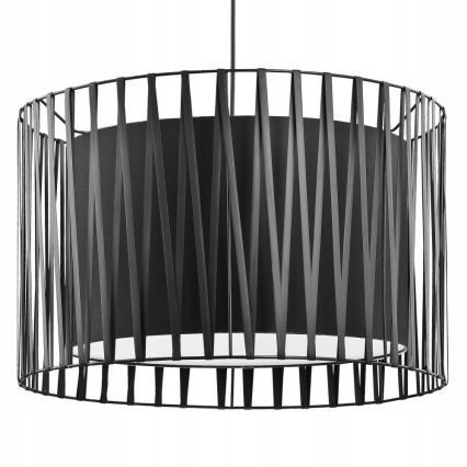 Chandelier on a string HARMONY BLACK 3xE27/60W/230V