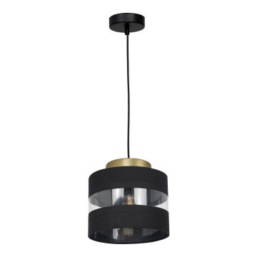 Chandelier on a string HAVARD 1xE27/60W/230V black/brass