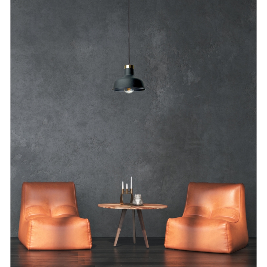 Chandelier on a string HEBE 1xE27/60W/230V black