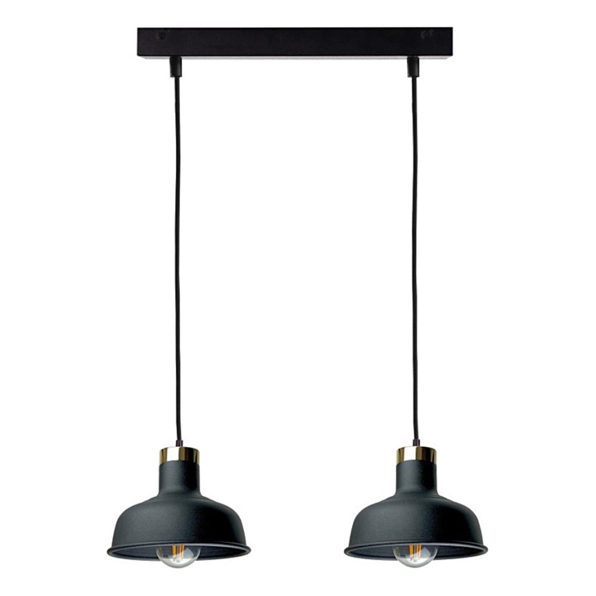 Chandelier on a string HEBE 2xE27/60W/230V black