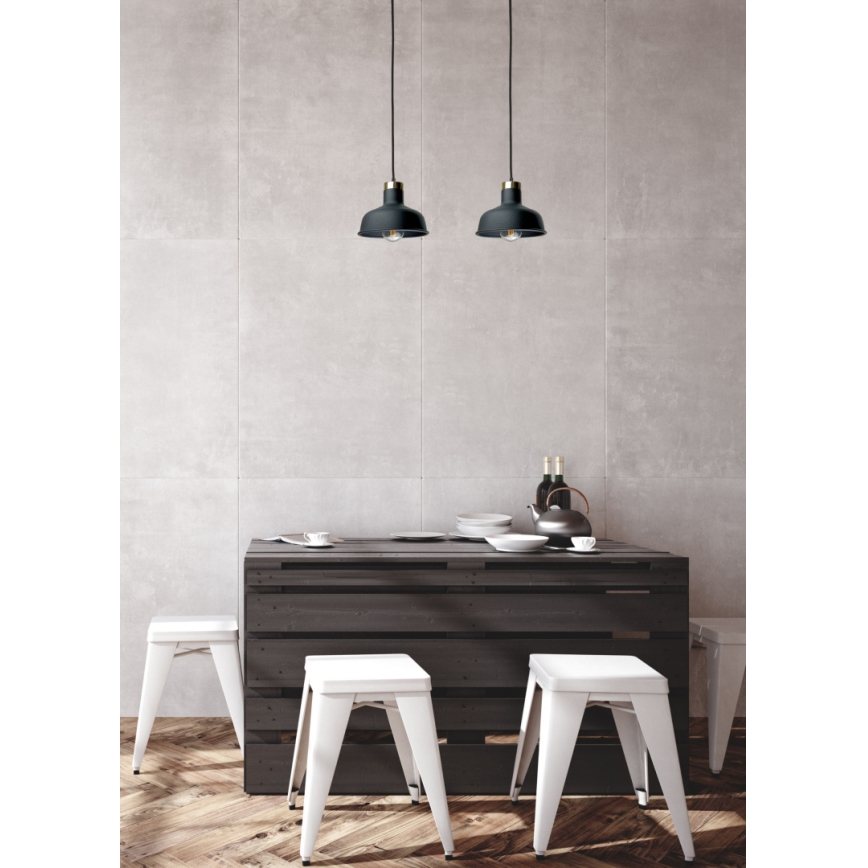 Chandelier on a string HEBE 2xE27/60W/230V black