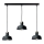 Chandelier on a string HEBE 3xE27/60W/230V black