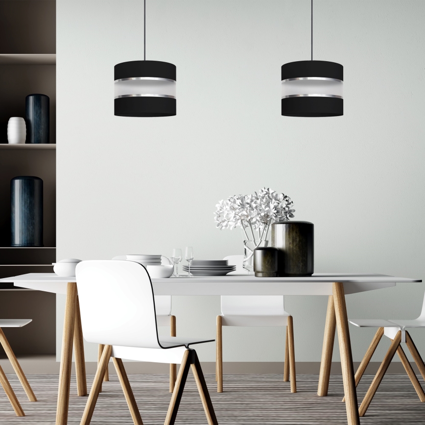 Chandelier on a string HELEN 1xE27/15W/230V black