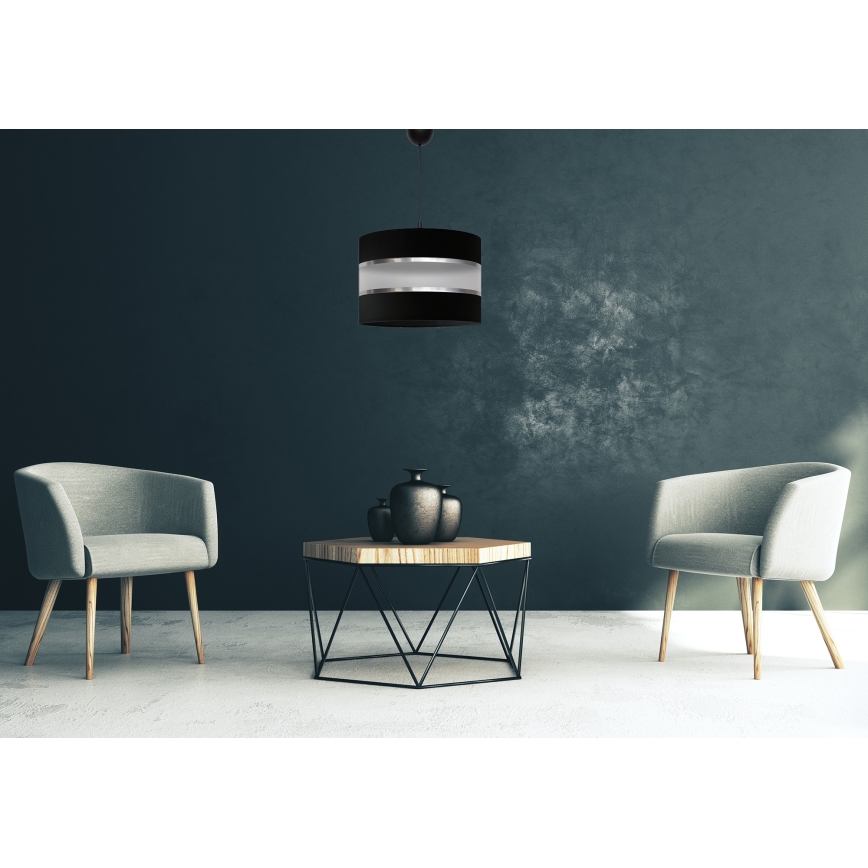 Chandelier on a string HELEN 1xE27/15W/230V black