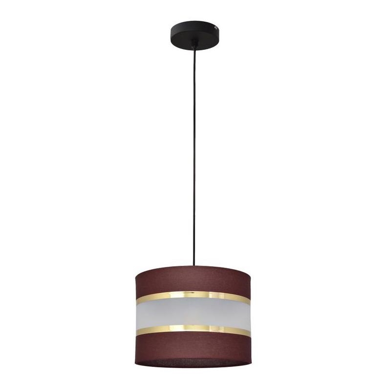 Chandelier on a string HELEN 1xE27/15W/230V d. 20 cm brown/black/golden
