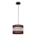 Chandelier on a string HELEN 1xE27/15W/230V d. 20 cm brown/black/golden