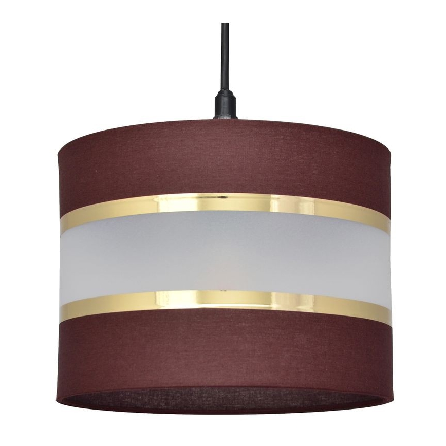 Chandelier on a string HELEN 1xE27/15W/230V d. 20 cm brown/black/golden