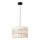 Chandelier on a string HELEN 1xE27/15W/230V d. 20 cm cream/black/golden