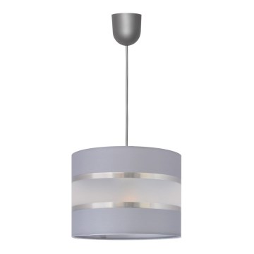 Chandelier on a string HELEN 1xE27/15W/230V d. 20 cm grey/silver