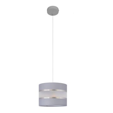 Chandelier on a string HELEN 1xE27/15W/230V d. 20 cm grey/silver