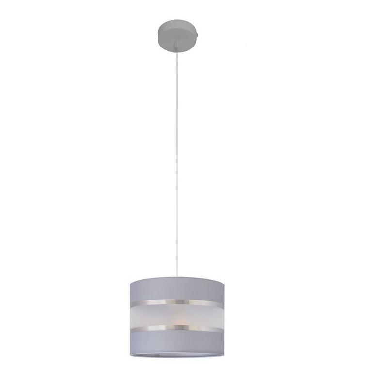 Chandelier on a string HELEN 1xE27/15W/230V d. 20 cm grey/silver