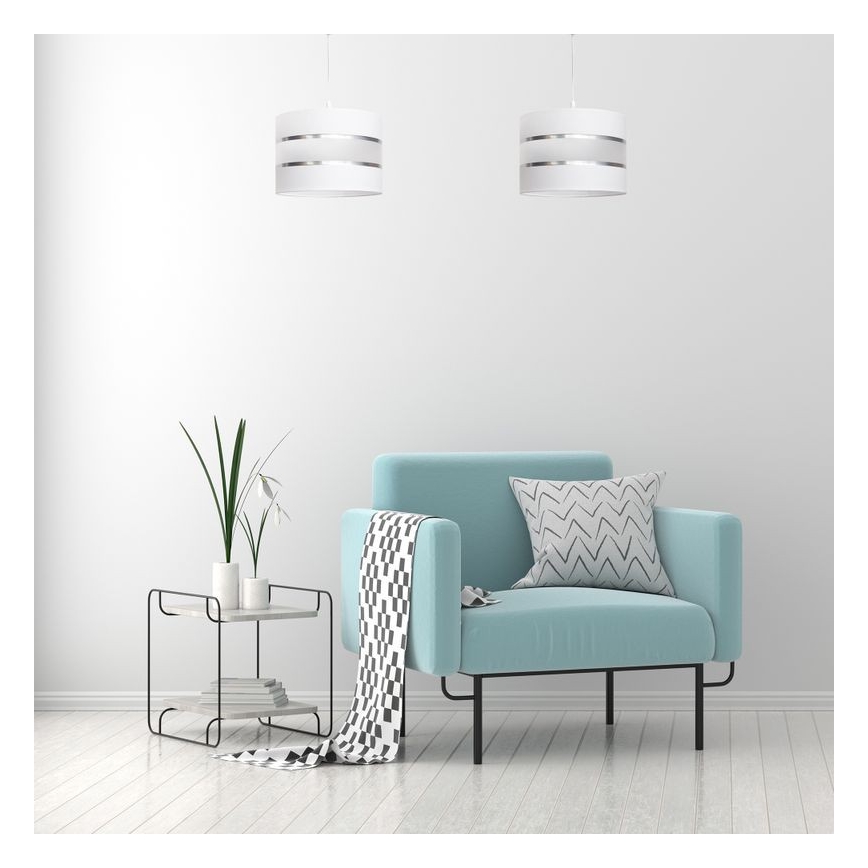 Chandelier on a string HELEN 1xE27/15W/230V d. 20 cm white