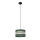 Chandelier on a string HELEN 1xE27/15W/230V d. 25 cm green/gold