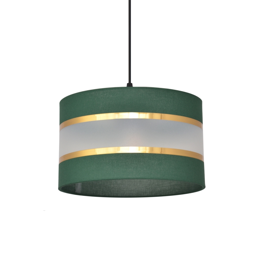 Chandelier on a string HELEN 1xE27/15W/230V d. 25 cm green/gold
