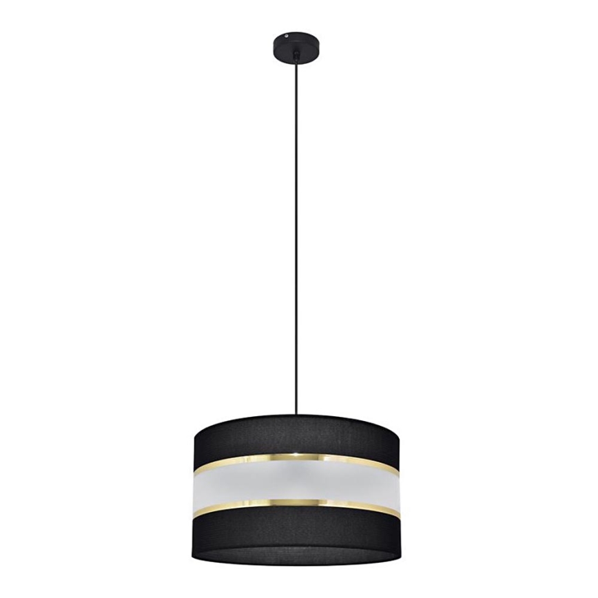 Chandelier on a string HELEN 1xE27/15W/230V d. 35 cm black/golden