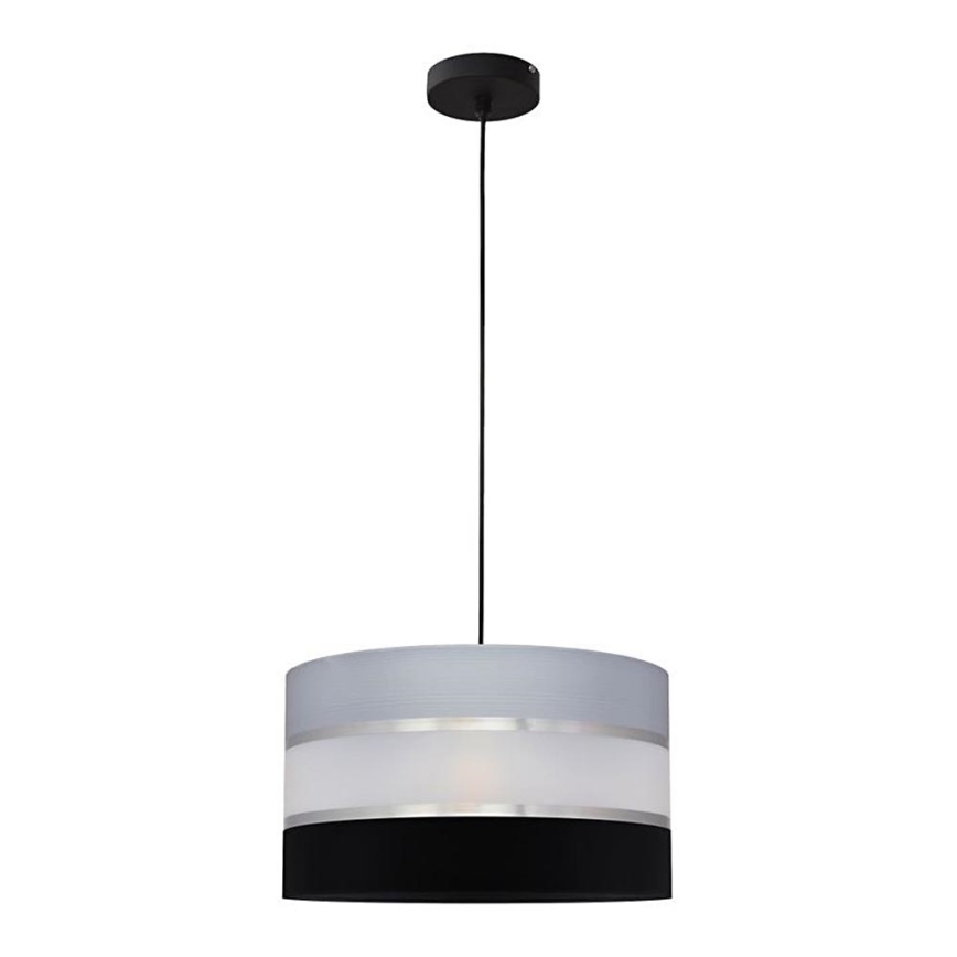 Chandelier on a string HELEN 1xE27/15W/230V d. 35 cm black/grey/silver