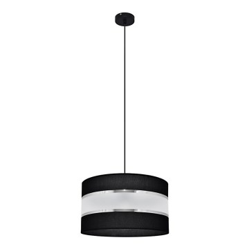 Chandelier on a string HELEN 1xE27/15W/230V d. 35 cm black/silver