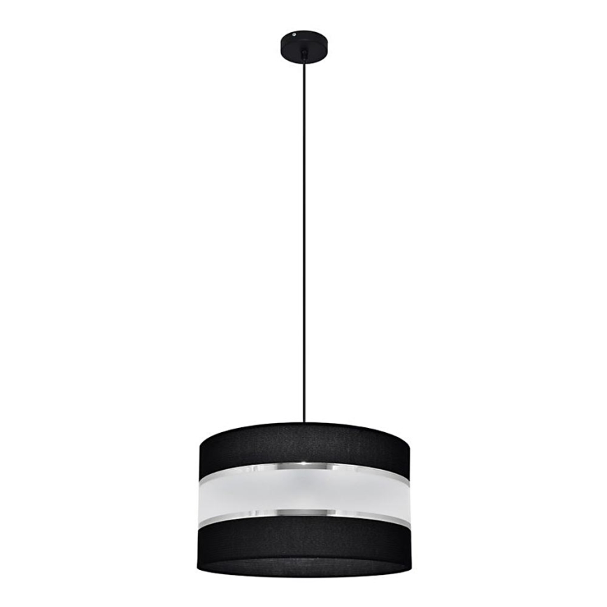 Chandelier on a string HELEN 1xE27/15W/230V d. 35 cm black/silver