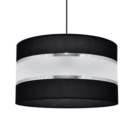 Chandelier on a string HELEN 1xE27/15W/230V d. 35 cm black/silver