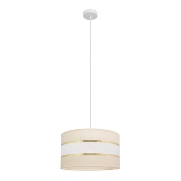 Chandelier on a string HELEN 1xE27/15W/230V d. 35 cm cream/golden