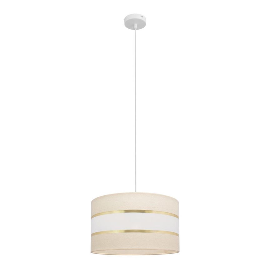Chandelier on a string HELEN 1xE27/15W/230V d. 35 cm cream/golden