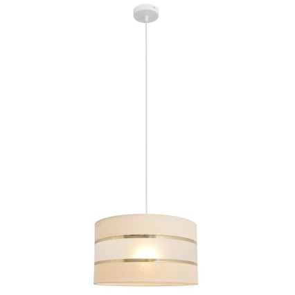 Chandelier on a string HELEN 1xE27/15W/230V d. 35 cm cream/golden