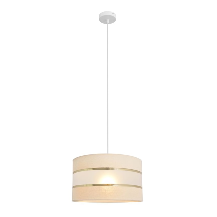 Chandelier on a string HELEN 1xE27/15W/230V d. 35 cm cream/golden