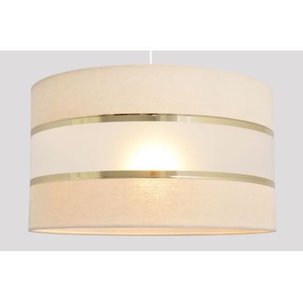 Chandelier on a string HELEN 1xE27/15W/230V d. 35 cm cream/golden