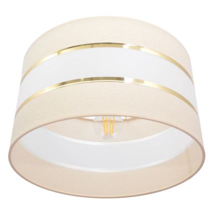 Chandelier on a string HELEN 1xE27/15W/230V d. 35 cm cream/golden