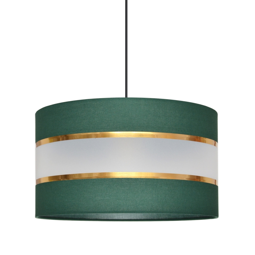 Chandelier on a string HELEN 1xE27/15W/230V d. 35 cm green/gold