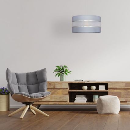 Chandelier on a string HELEN 1xE27/15W/230V d. 35 cm grey/silver