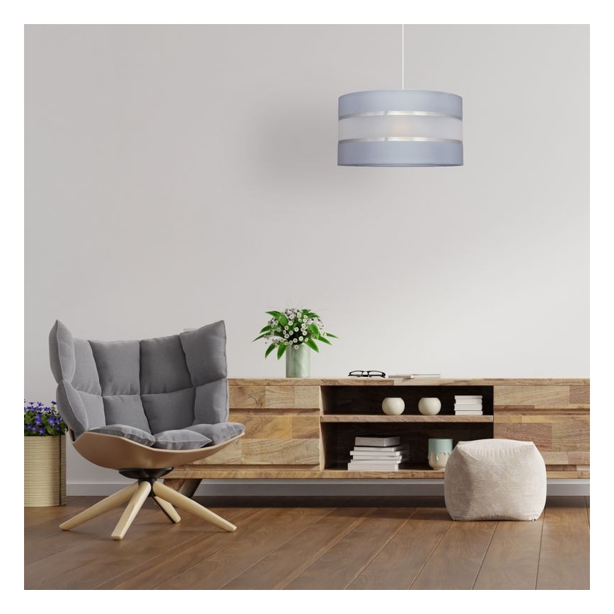 Chandelier on a string HELEN 1xE27/15W/230V d. 35 cm grey/silver
