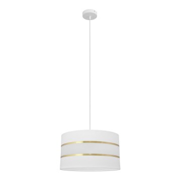 Chandelier on a string HELEN 1xE27/15W/230V d. 35 cm white/golden