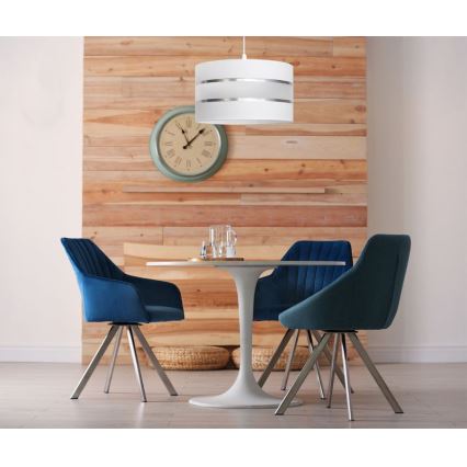 Chandelier on a string HELEN 1xE27/15W/230V d. 35 cm white