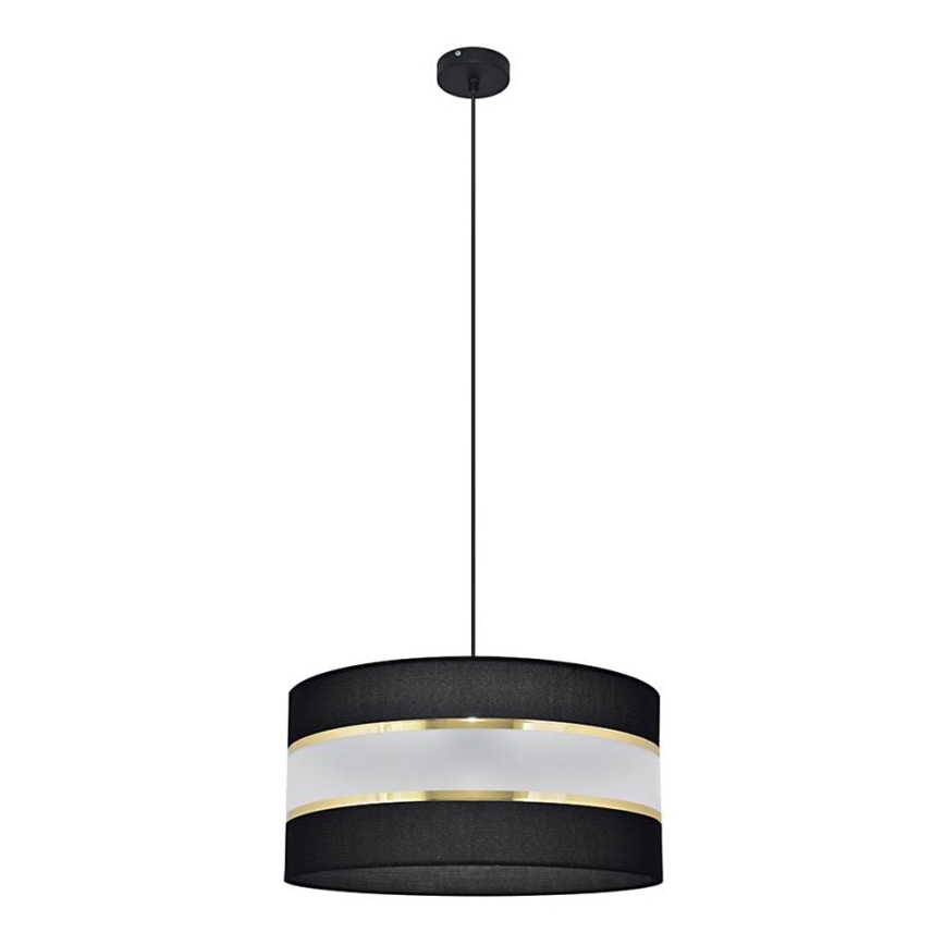 Chandelier on a string HELEN 1xE27/15W/230V d. 40 cm black/golden