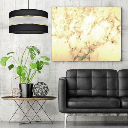 Chandelier on a string HELEN 1xE27/15W/230V d. 40 cm black/golden