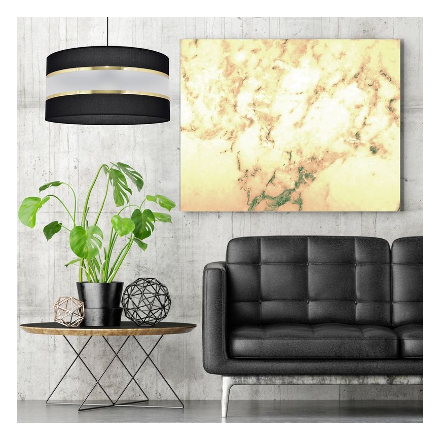 Chandelier on a string HELEN 1xE27/15W/230V d. 40 cm black/golden