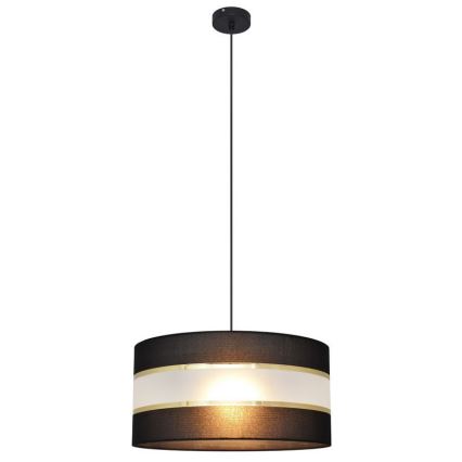 Chandelier on a string HELEN 1xE27/15W/230V d. 40 cm black/golden
