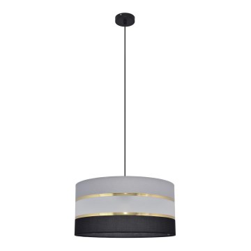 Chandelier on a string HELEN 1xE27/15W/230V d. 40 cm black/grey/golden