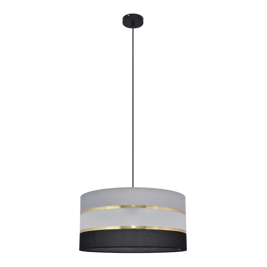 Chandelier on a string HELEN 1xE27/15W/230V d. 40 cm black/grey/golden