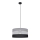 Chandelier on a string HELEN 1xE27/15W/230V d. 40 cm black/grey/silver