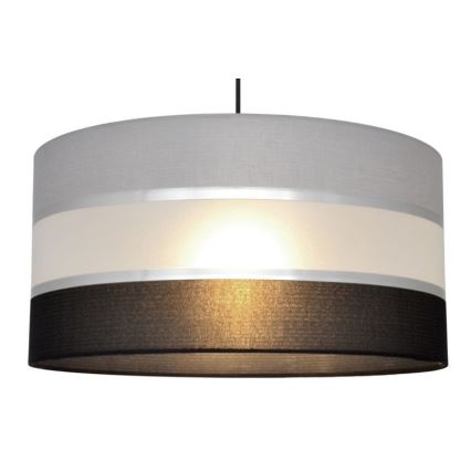 Chandelier on a string HELEN 1xE27/15W/230V d. 40 cm black/grey/silver