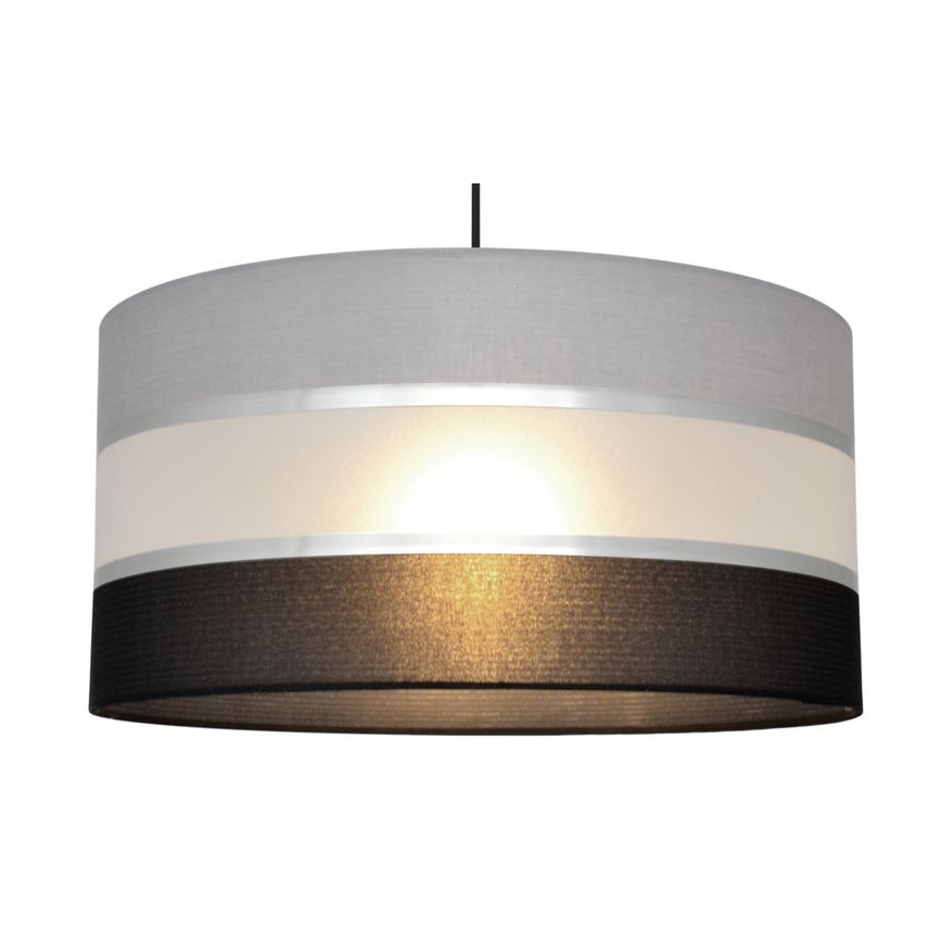 Chandelier on a string HELEN 1xE27/15W/230V d. 40 cm black/grey/silver