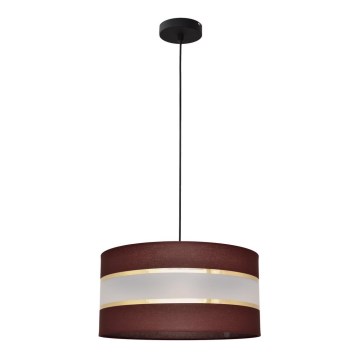 Chandelier on a string HELEN 1xE27/15W/230V d. 40 cm brown/black/golden