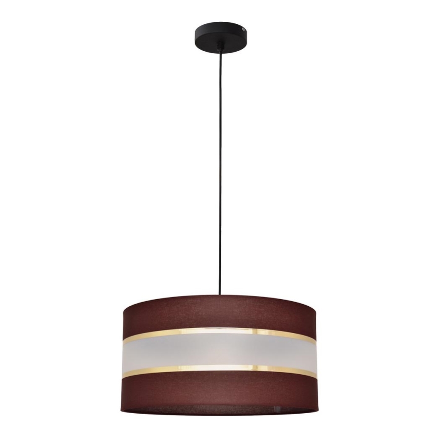 Chandelier on a string HELEN 1xE27/15W/230V d. 40 cm brown/black/golden